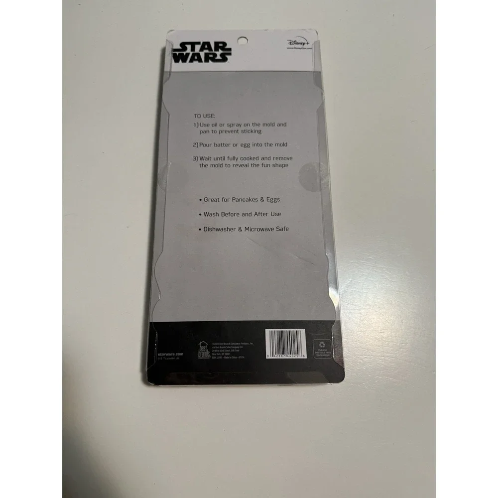 Disney‎ Star Wars Mandalorian Silicone Egg/Pancake Mold Set 2 Dishwasher Safe